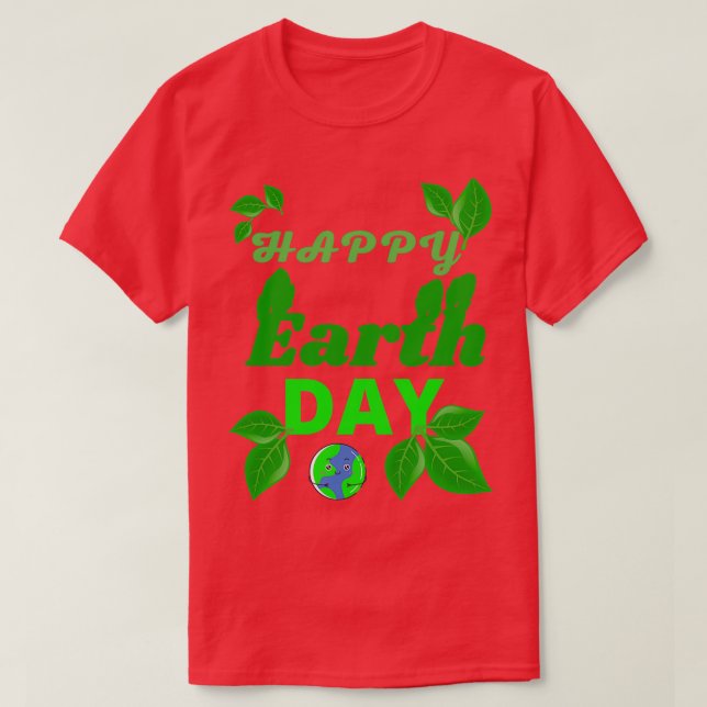 CAMISETA HAPPY EARTH DAY (Diseño del anverso)