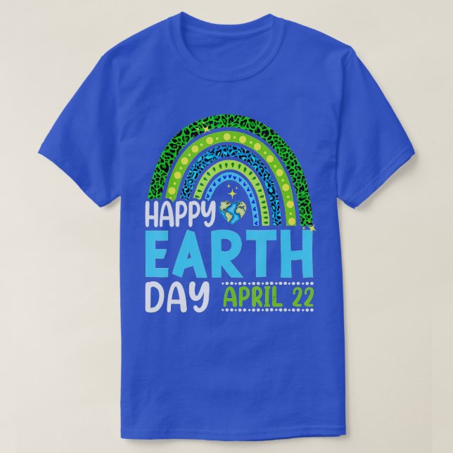 Camiseta Happy Earth Day 2022 Rainbow Trendy 52nd Anniversa (Diseño del anverso)