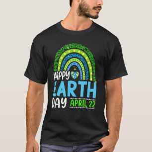 Camiseta Happy Earth Day 2023 Rainbow Trendy 52nd Anniversa