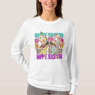 Camiseta Happy Easter Bunny Coquette Bow