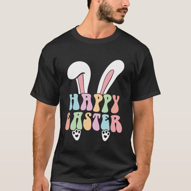 Camiseta Happy Easter Bunny  Cute Easter for Boys Girls  1 (Anverso)