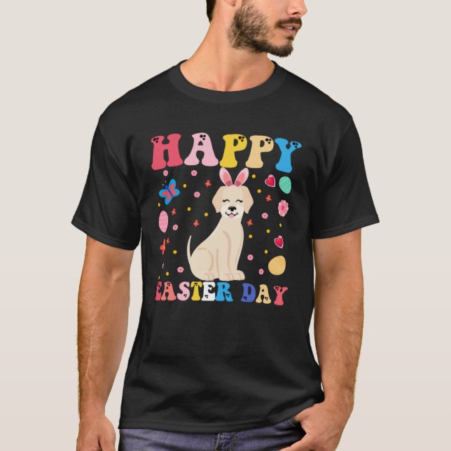 Camiseta Happy Easter Bunny Great Pyrenee  Easter Day Groov (Anverso)