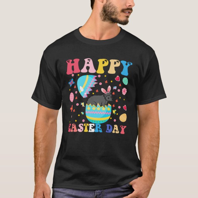 Camiseta Happy Easter Bunny Possum  Easter Day Groovy (Anverso)