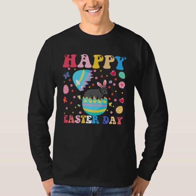 Camiseta Happy Easter Bunny Possum  Easter Day Groovy (Anverso)