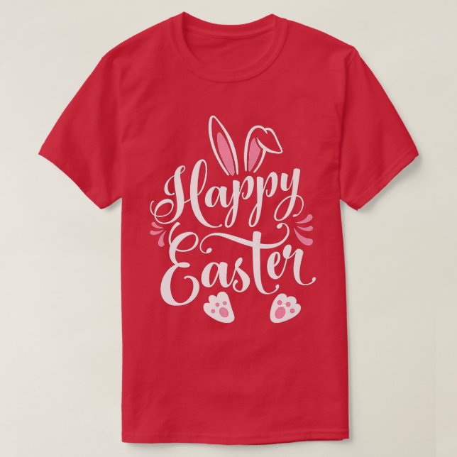 Camiseta Happy Easter Bunny Rabbit Face Funny Easter Day Wo (Diseño del anverso)