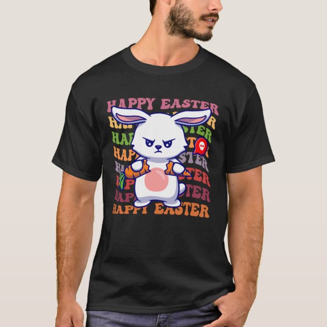 Camiseta Happy Easter Bunny Rainbow Rabbit  Easter Egg Hunt (Anverso)