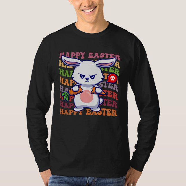 Camiseta Happy Easter Bunny Rainbow Rabbit  Easter Egg Hunt (Anverso)
