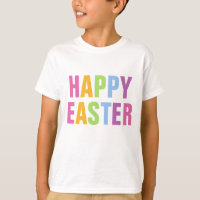 Happy Easter Colorous Rainbow Typography