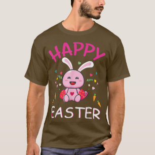 Camiseta Happy Easter Cute Bunny Aolotl Eggs Basket Men Wom