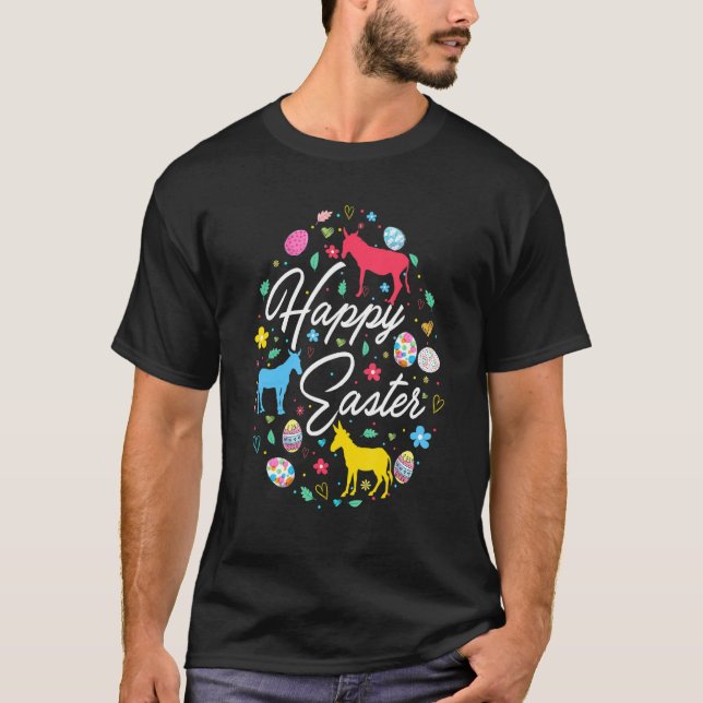Camiseta Happy Easter Cute Easter Shape Collection Mu (Anverso)