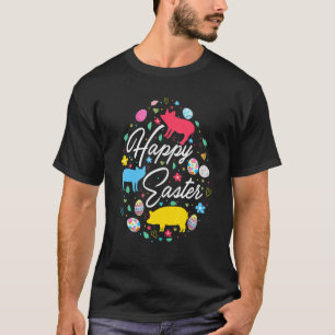 Camiseta Happy Easter Cute Easter Shape Collection Pi