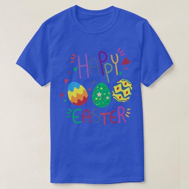 Camiseta Happy Easter Cute Egg Christian or Catholic Holida (Diseño del anverso)