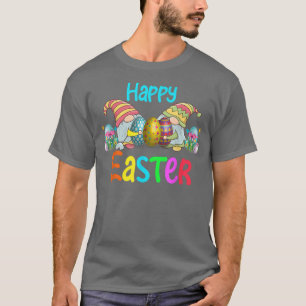 Camiseta Happy Easter Day 2022 Bunny Gnome Hug Easter Eggs