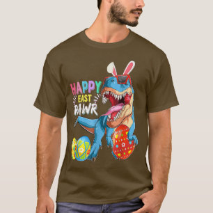 Camiseta Happy Easter Day 2022 Cute Bunny Rawr Saurus Re Eg