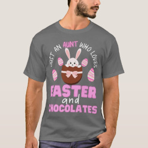 Camiseta Happy Easter Day Aunt Easter Egg and Bunnies Fan E