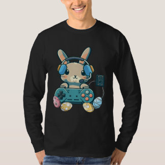 Camiseta Happy Easter Day Bunny Egg  Boys Girls Kids Gamer 
