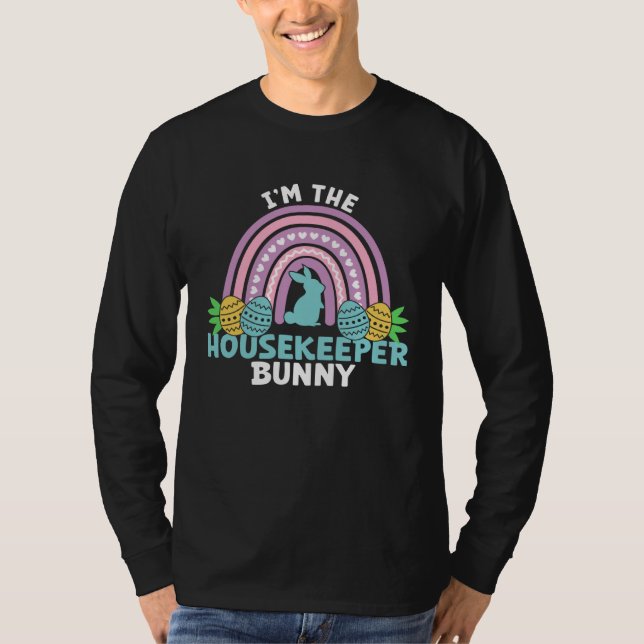 Camiseta Happy Easter Day I m the Housekeeper Bunny (Anverso)