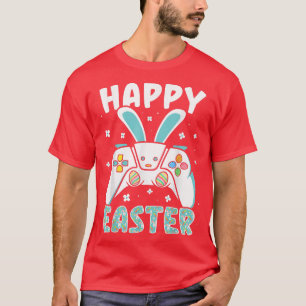 Camiseta Happy Easter Day Video Game Controller Bunny Gamer