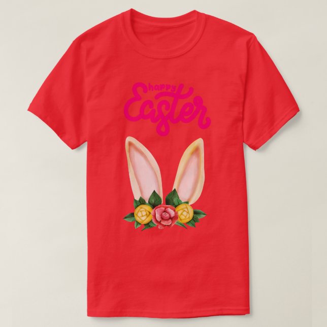 Camiseta Happy easter ears  (Diseño del anverso)