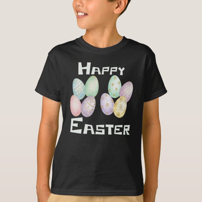 Camiseta Happy Easter, Easter Eggs Hunt  (Anverso)