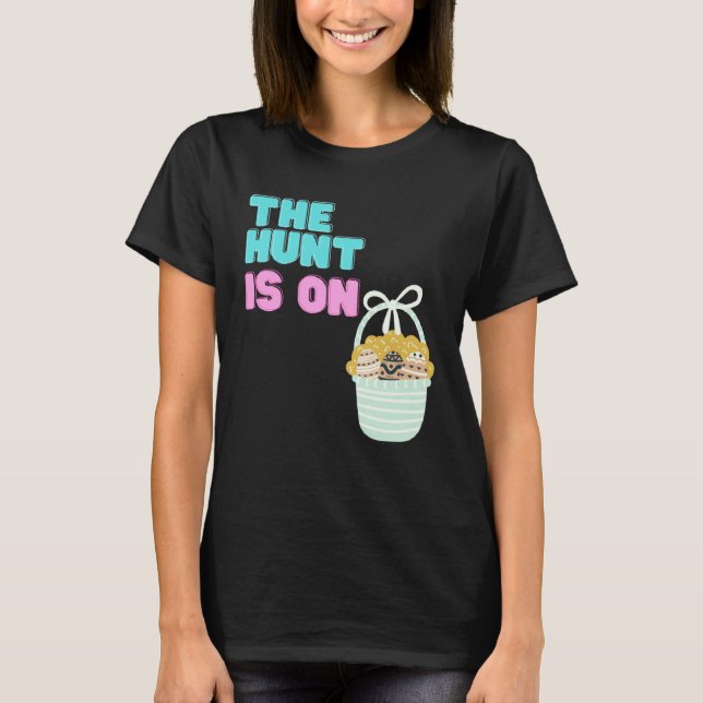 Camiseta Happy Easter Egg Time To Hunt Cute Bunny Ears Sist (Anverso)
