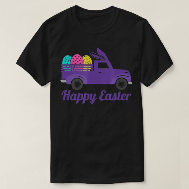 Camiseta Happy Easter Farm Truck  (Diseño del anverso)