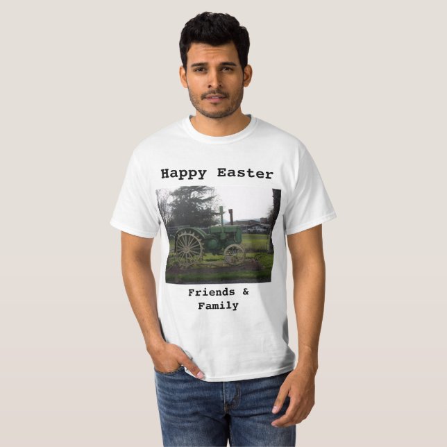 Camiseta Happy Easter Friends & Family T-Shirzer Tractor (Anverso completo)