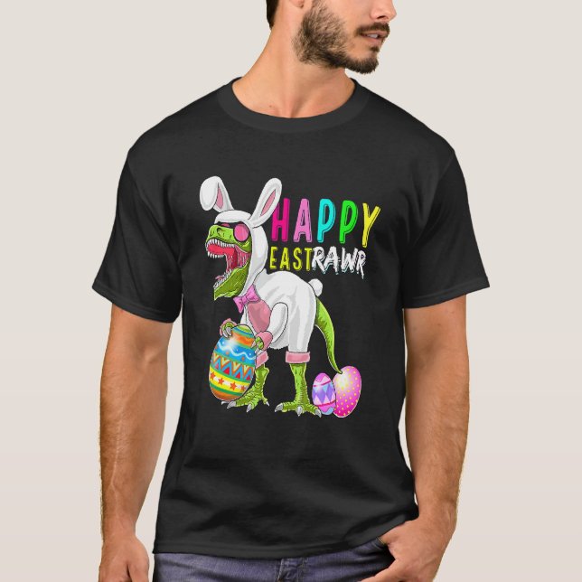 Camiseta Happy Eastrawr Bunny T Rex Dinosaur Easter 2022 Co (Anverso)