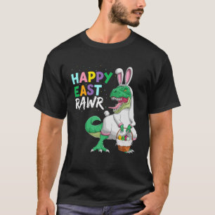 Camiseta Happy Eastrawr Dinosaur Bunny For Kids, Easter Rex