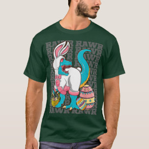 Camiseta Happy Eastrawr T Re Dinosaur Easter Bunny Egg Cost