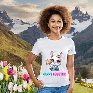 Camiseta Happy Eggster - Flores divertidas
