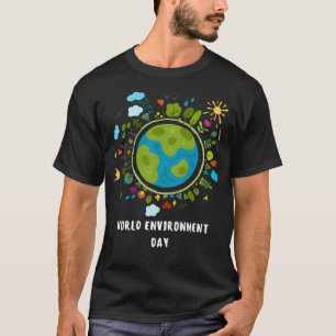 Camiseta Happy Environment Day Tree lamp Earthball