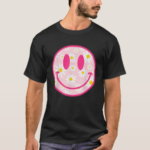 Camiseta Happy Face Daisy Flower Preppy Aesthetic Smile fac