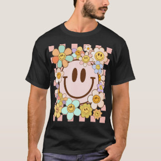 Camiseta Happy Face Daisy Flower Shirpie Preppy Smi