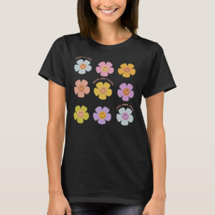 Camiseta Happy Face Daisy Indie Estética Para