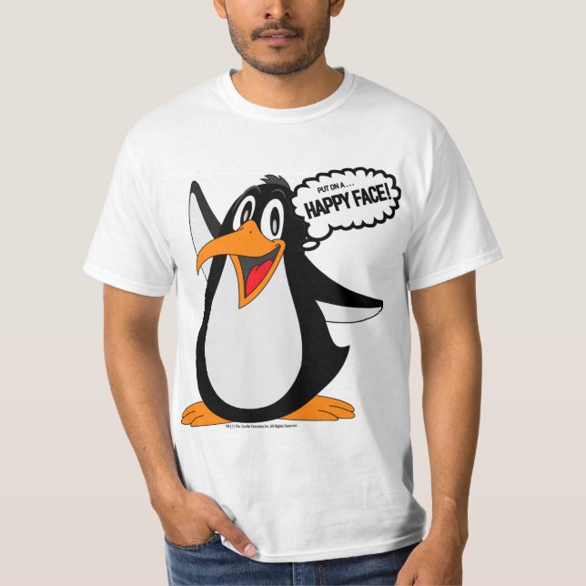 Camiseta "Happy Face Penguin" (Anverso)