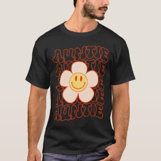 Camiseta Happy Face tía Groovy Daisy Flower Smile F