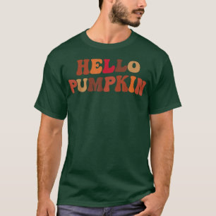 Camiseta Happy Fall Hello Pumpkin Retro Fall Autumn Vibes 