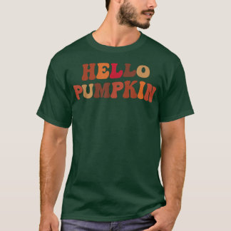 Camiseta Happy Fall Hello Pumpkin Retro Fall Autumn Vibes