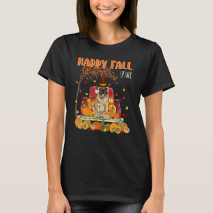 Camiseta Happy Fall Y Pug Dog on Truck Pumpkin Fall Aut