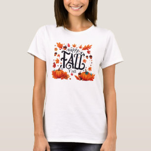 Camiseta Happy Fall Y'all