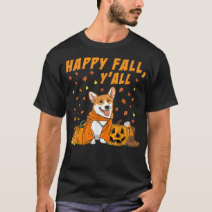 Camiseta Happy Fall Yall Corgi Dog Lover