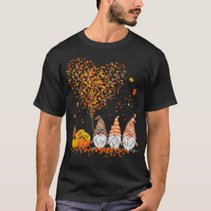 Camiseta Happy Fall Y'all Gnomes Pumpkin Funny Autumn Heart