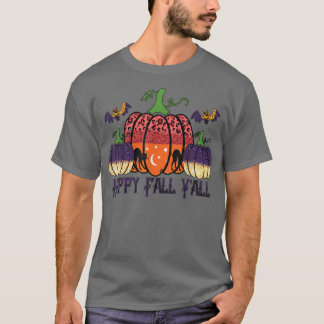 Camiseta Happy Fall Yall Halloween Calabaza, otoño mar otoñ