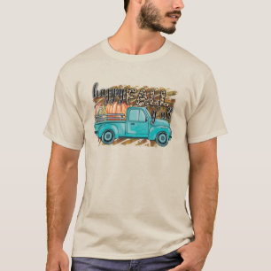 Camiseta Happy Fall Y'all Pumpkin Farm Truck Plaid
