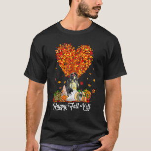 Camiseta Happy Fall Y'all Shih Tzu Autumn Pumpkins