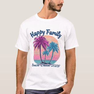 Camiseta Happy Family Beach Cruise 2025
