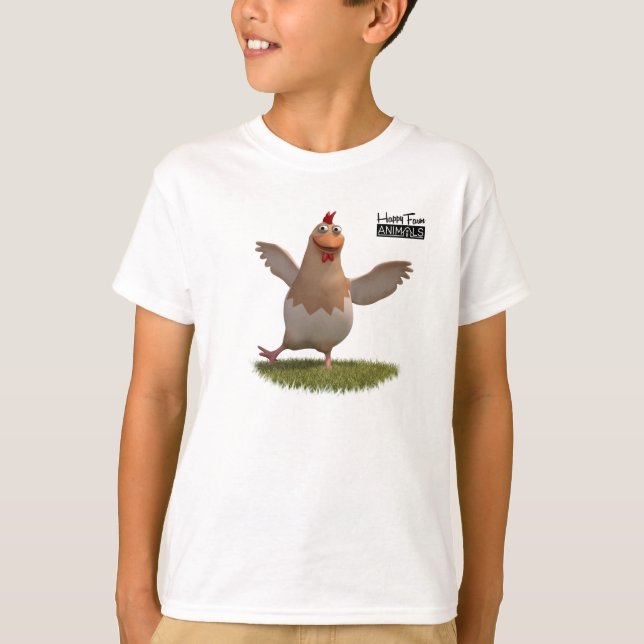 Camiseta Happy Farm Animal Chicken _ Isaak (Anverso)