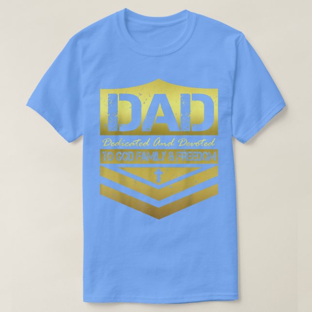 Camiseta Happy Father's Day Dad Dedicated And Ded  (Diseño del anverso)