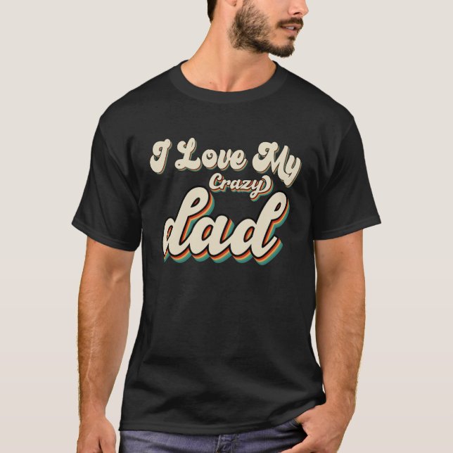 Camiseta Happy father's Day Retro Groovy Cute for Man and F (Anverso)
